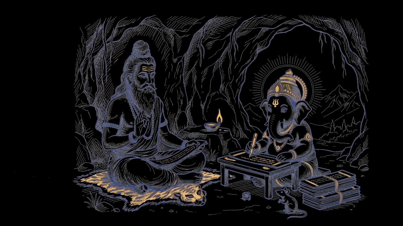गणेश जी ने लिखी महाभारत