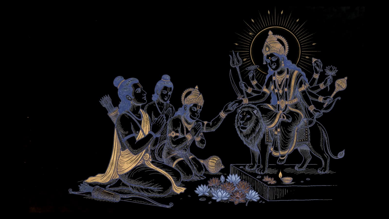श्री राम की दुर्गा पूजा